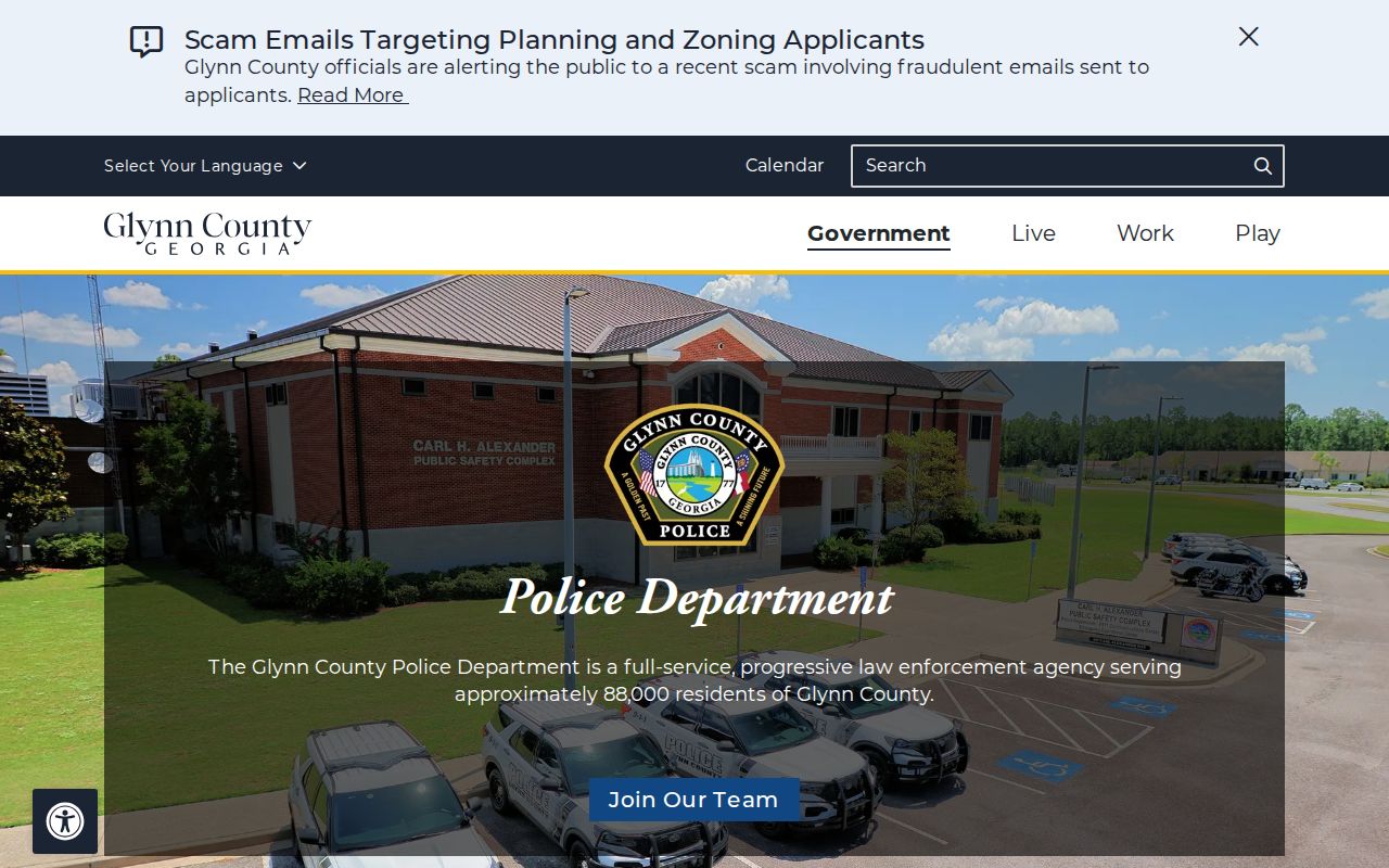 Official Glynn County Police newsroom for crime news records