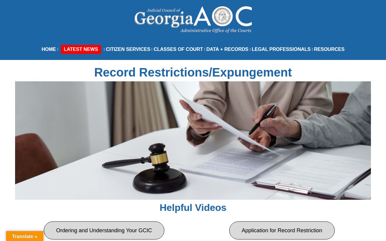 Georgia Attorney General mugshot website law guidance for Glynn County records